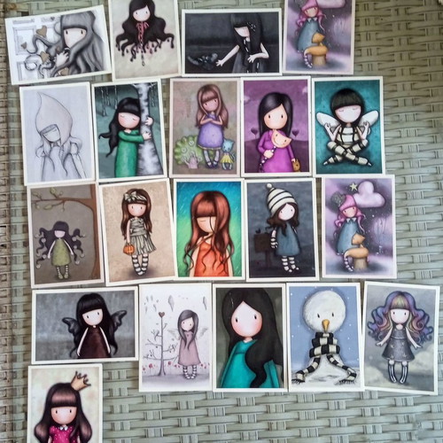 Santoro 2017 stickers like new with purple album and red album gift