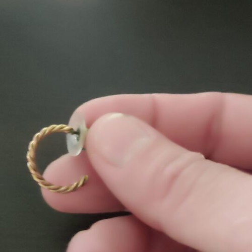 Earrings set of 5 pairs like new, gold color