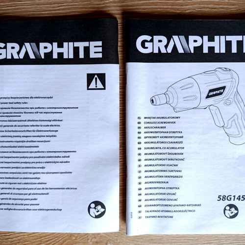 Graphite 4.8V Rechargeable Electric Screwdriver like new