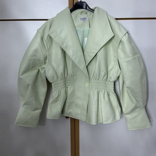 Eco-Leather Jacket new one size with elastic waist