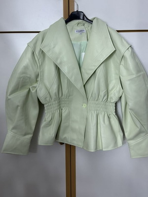 Eco-Leather Jacket new one size with elastic waist