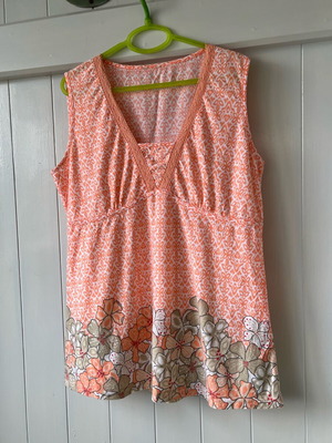 Boho shirt used, apricot color, size XL