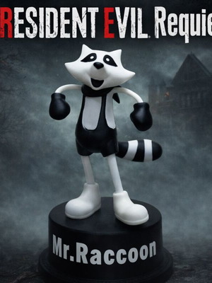 Resident Evil Requiem Mr.Raccoon φιγούρα 24cm καινούργιο 3D εκτύπωση
