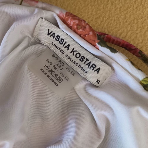 Vassia Kostara pink passion bikini set, medium bottom, XL top