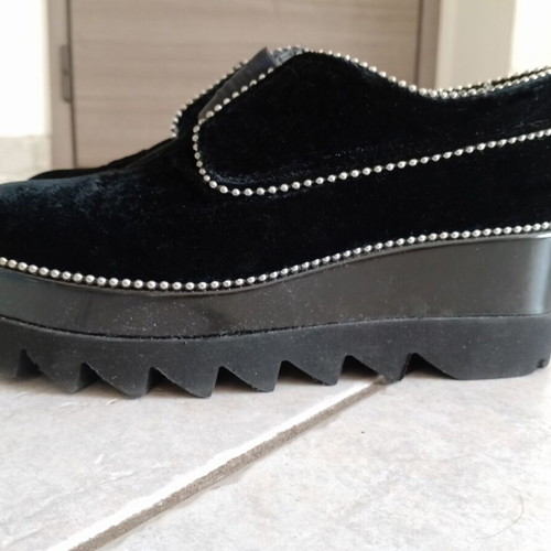 Fred platform moccasins black size 39 used