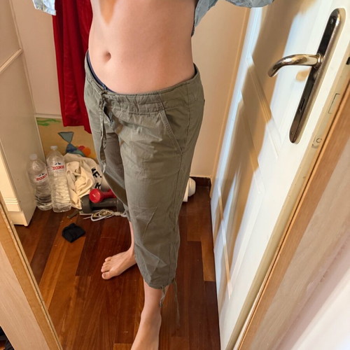 Khaki safari pants Zara like new, size large, cotton