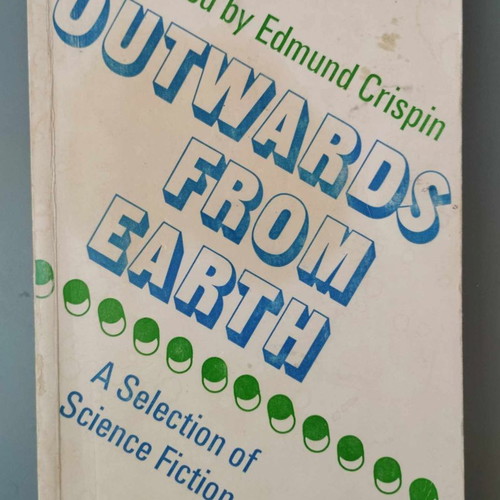 Outwards From Earth book used, a selection of science fiction