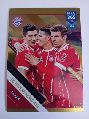 Panini FIFA 365 2019 Bayern Munich card like new