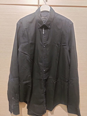 Zara Man black shirt used, size L
