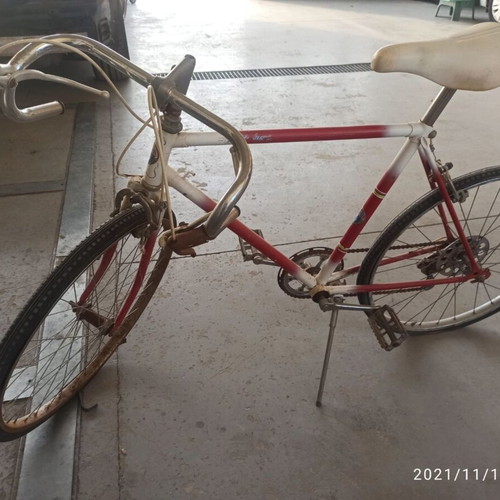 Rog vintage road racing bicycle used, red