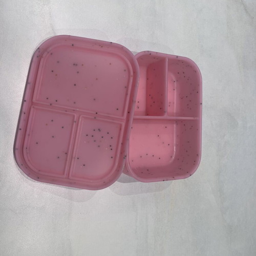 Abc Lunchies Silicone Food Container pink, like new