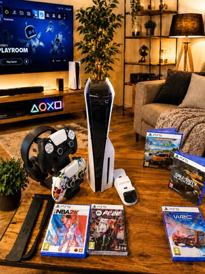 PlayStation 5 Slim Disk Edition 1TB super πακέτο σαν καινούργιο