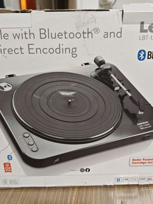 Lenco LBT-120BK turntable with Bluetooth and USB recording, Audio-Technica