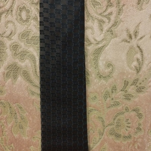 Louis Vuitton Damier Silk Tie like new, brown and anthracite
