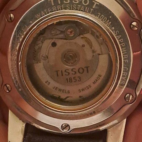 Tissot Seastar αυτόματο 300 m μεταχειρισμένο με δερμάτινο λουρί