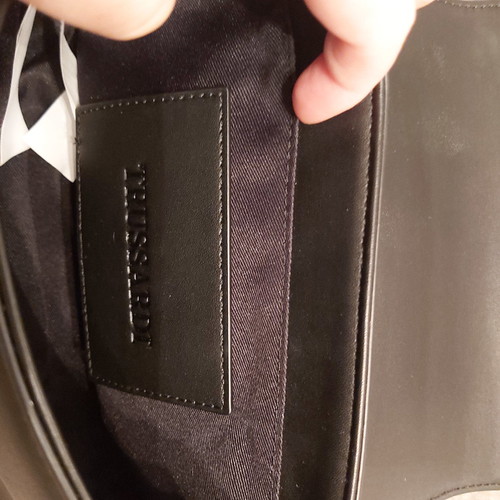 Trussardi crossbody bag new black with logo