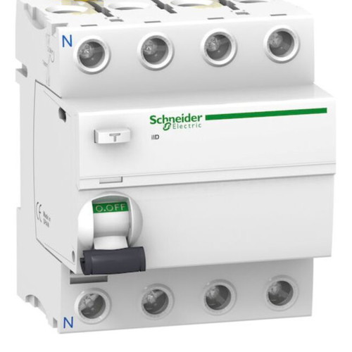 Relay 4P 40A Type A 30mA Sensitivity New by Hager and Schneider, Pack of 3