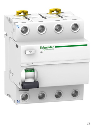 Relay 4P 40A Type A 30mA Sensitivity New by Hager and Schneider, Pack of 3