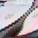  Χρυσα 14Κ σκουλαρίκια πέταλο- προσφορά