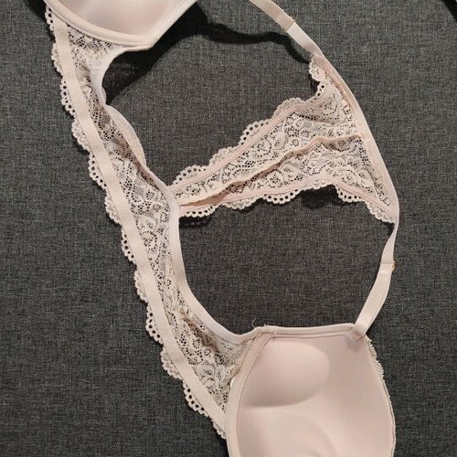 Bra new with super padding 75B pink athletic back and lace