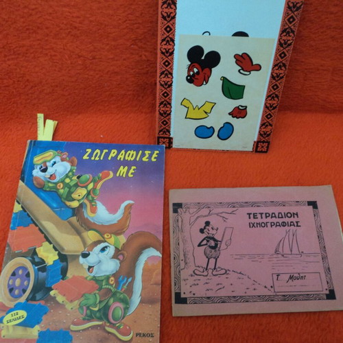Mickey Disney cover and 7 internal sketch illustrations used