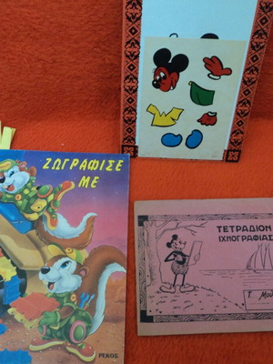 Mickey Disney cover and 7 internal sketch illustrations used