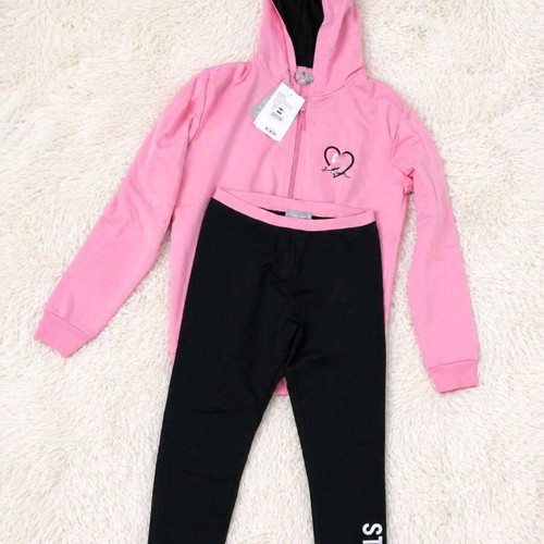 Alouette girls' tracksuit set 11 years new, hoodie & leggings