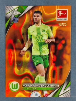 Konstantinos Koulierakis Rookie Topps Chrome Orange Lava 19/25