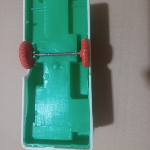 Vintage plastic toy caravan used