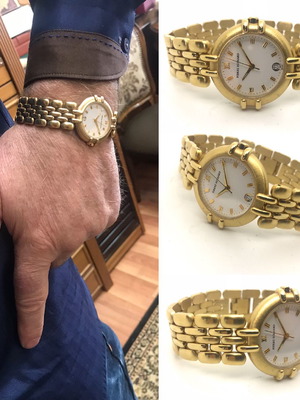 Pierre Bernard watch jewelry new unisex with 18k gold plating