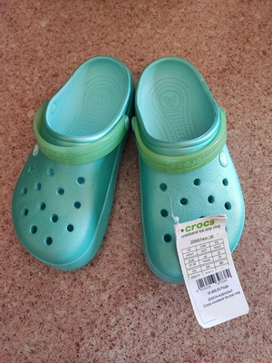 Crocs παντόφλες γαλάζιο ιριδίζον