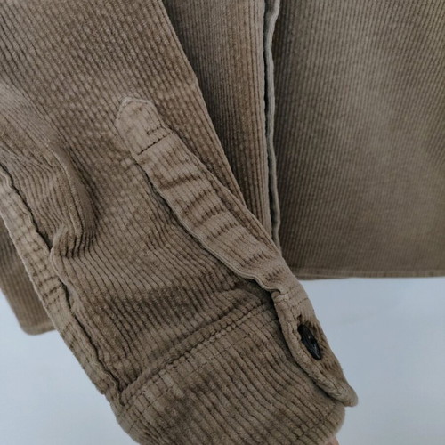 Rebase corduroy men's shirt used, brown, size M