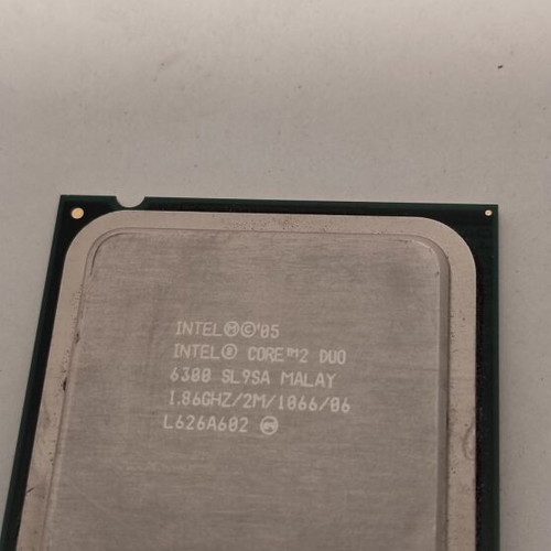Intel Core 2 Duo E6300 processor used, 1.86GHz, LGA775