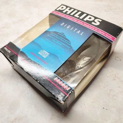 Philips SBC 3171 Vintage Electrodynamic Stereo Headphones new in box