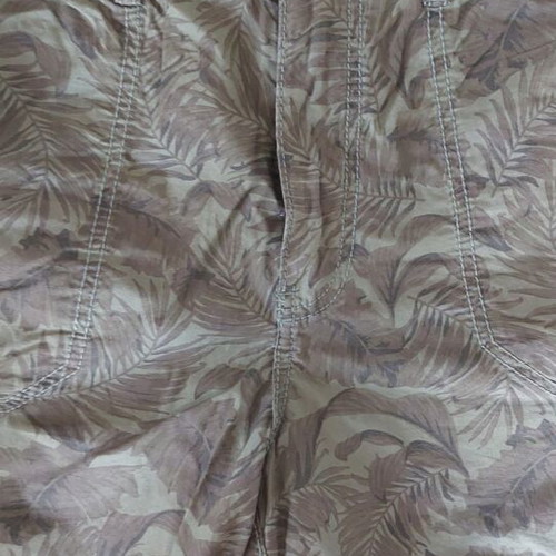 Cargo shorts L.O.G.G. khaki with palm print, like new, size 12 years