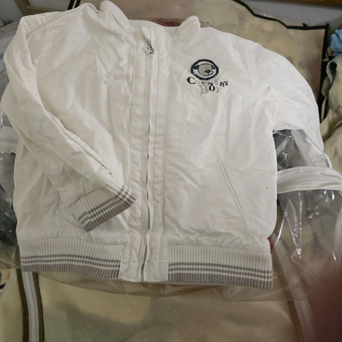 Children's jacket used, white for about 18 months