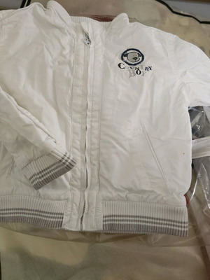 Children's jacket used, white for about 18 months