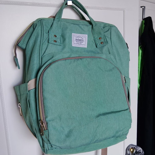 Exclusivo diaper bag in turquoise 26x15x37 cm