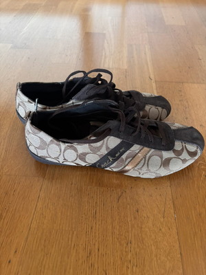 Coach women's sneakers used, US size 11, black and brown