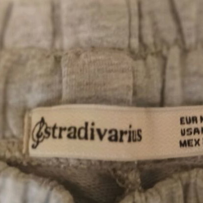 Stradivarius shorts used, cotton, size M, grey melange
