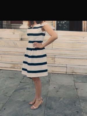 Innocent Graduation Dress like new, white and blue, size S