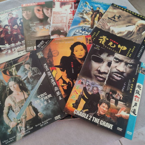 Seven Original New Chinese and Western DVDs Fantasy Action Thriller