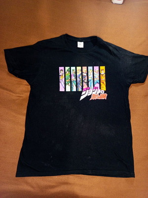JoJo's Bizarre Adventure Anime T-shirt μεταχειρισμένη, μαύρη, μέγεθος M