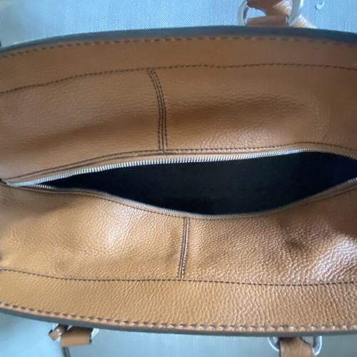 Tod’s leather handbag used, brown color