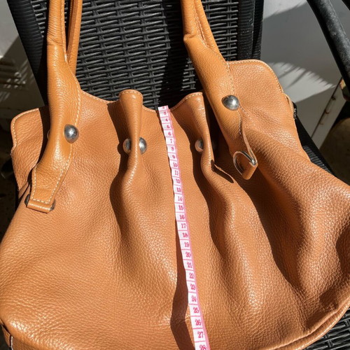 Arte del Cuoio shoulder bag handmade genuine leather beige like new