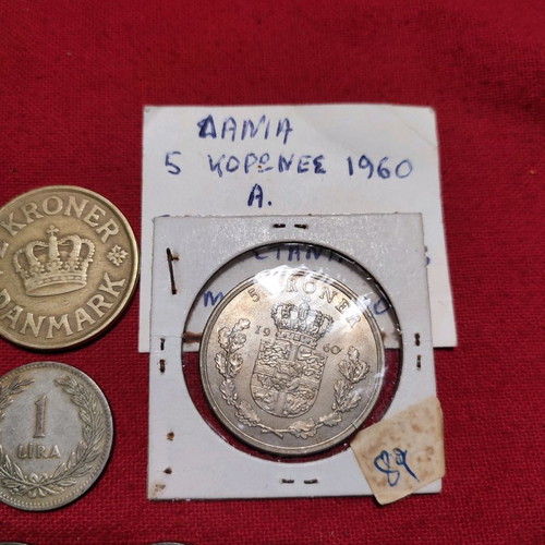 Foreign coins used, lot of 20 pieces