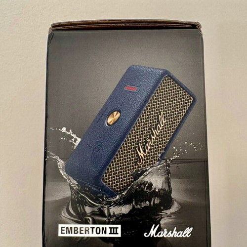 Marshall Emberton III Midnight Blue Bluetooth speaker new