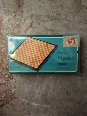 Magnetic Halma board game like new, 1980s, ADELKO