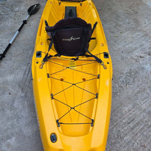 Feelfree Moken 10 Kayak used with aluminum paddle, 3.15m length