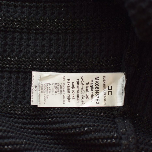 Elisabetta Franchi knit vest used, black-gray, size 44